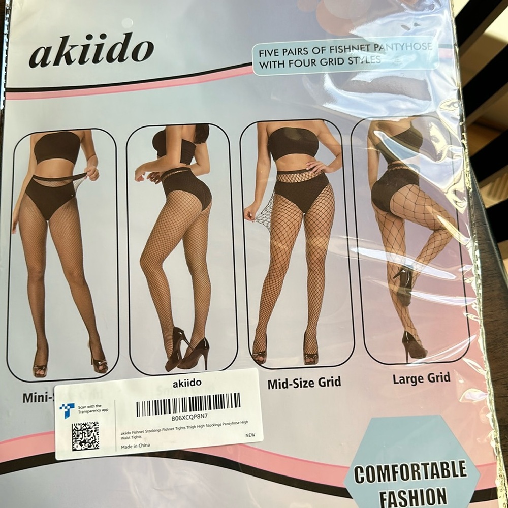 Akiido Fishnet Pantyhose 5 pairs